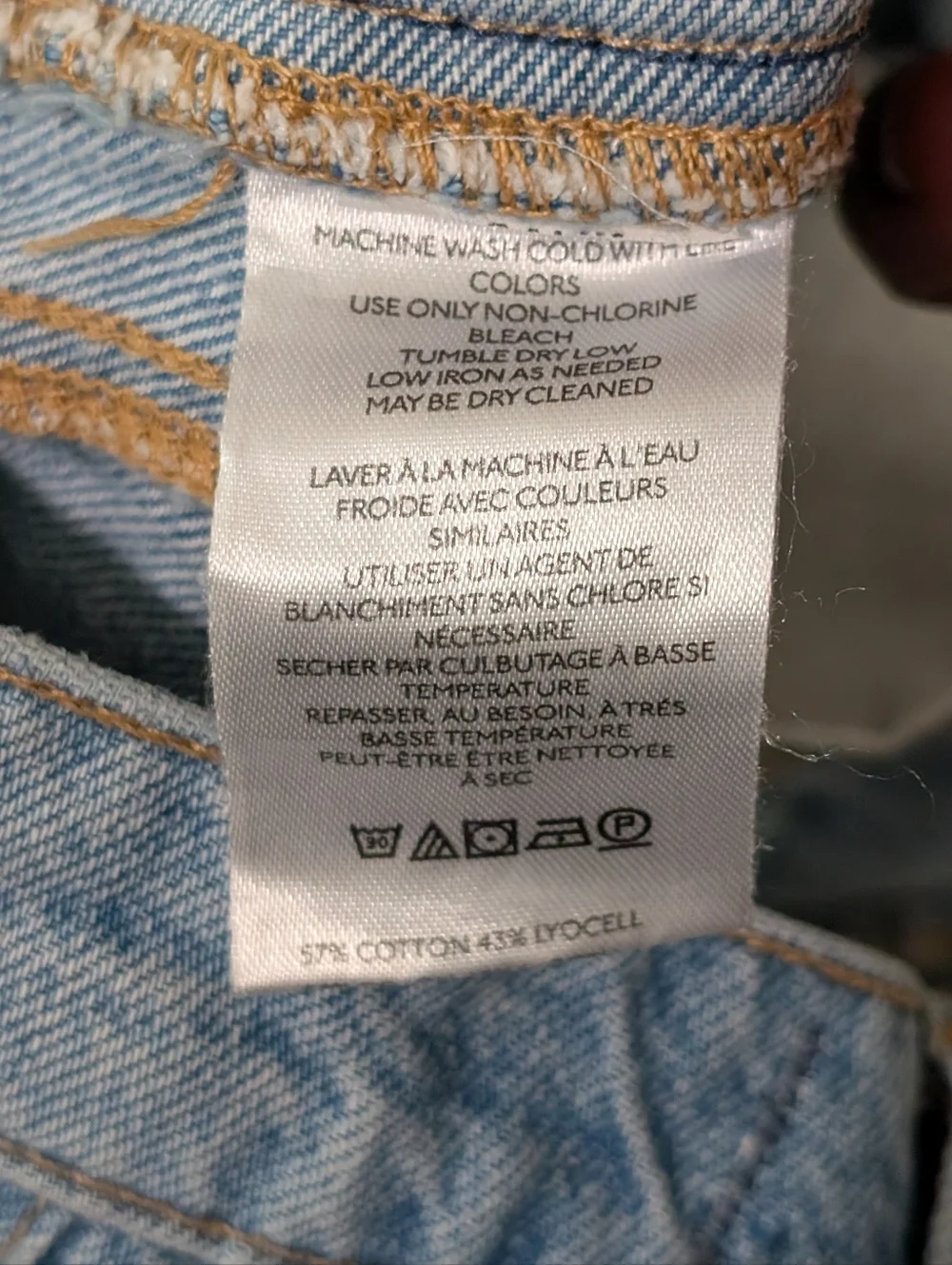 We The Free Free People Good Luck Mid Rise Med Wash Barrel Jeans 27 - Picture 14 of 14